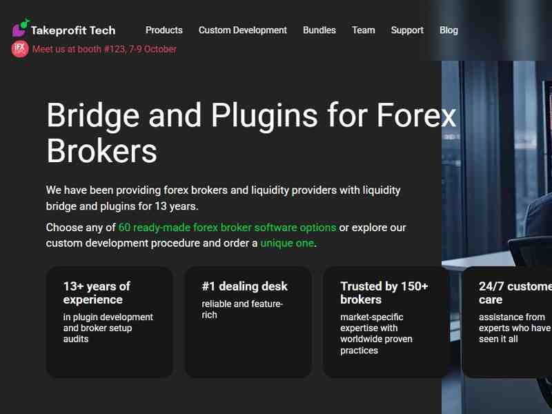 Takeprofit Tech official website homepage