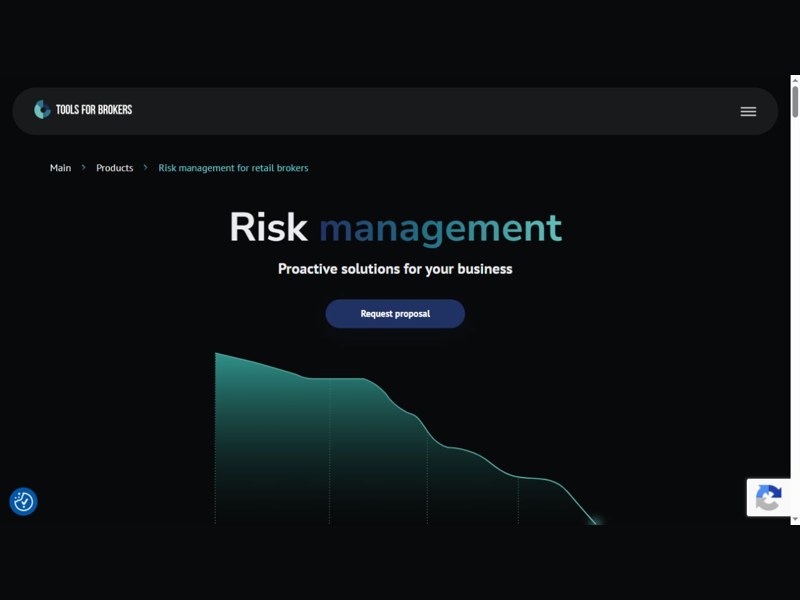 TFB risk-management product page. Source: Tools for Brokers.