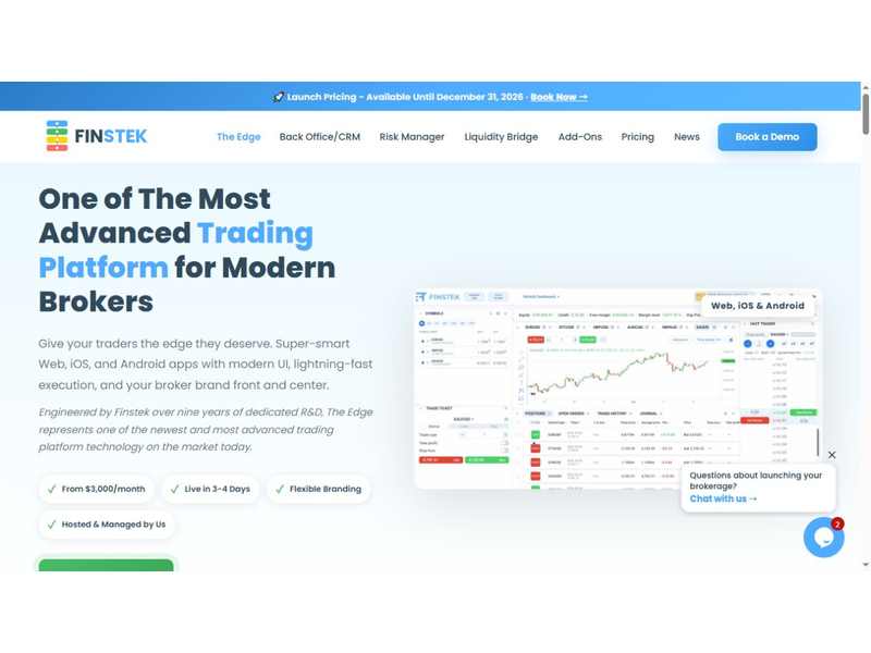 Finstek The Edge trading platform