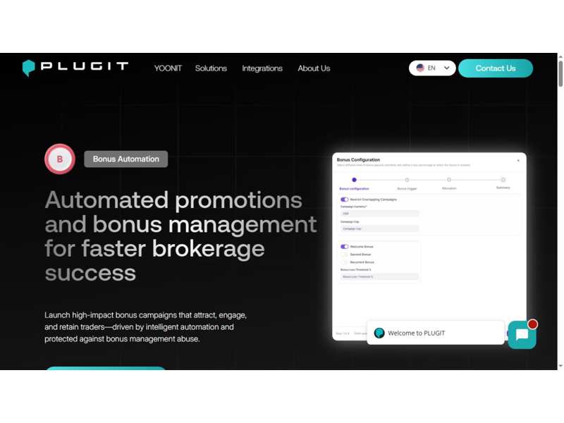 PLUGIT official website: Bonus Automation product page.